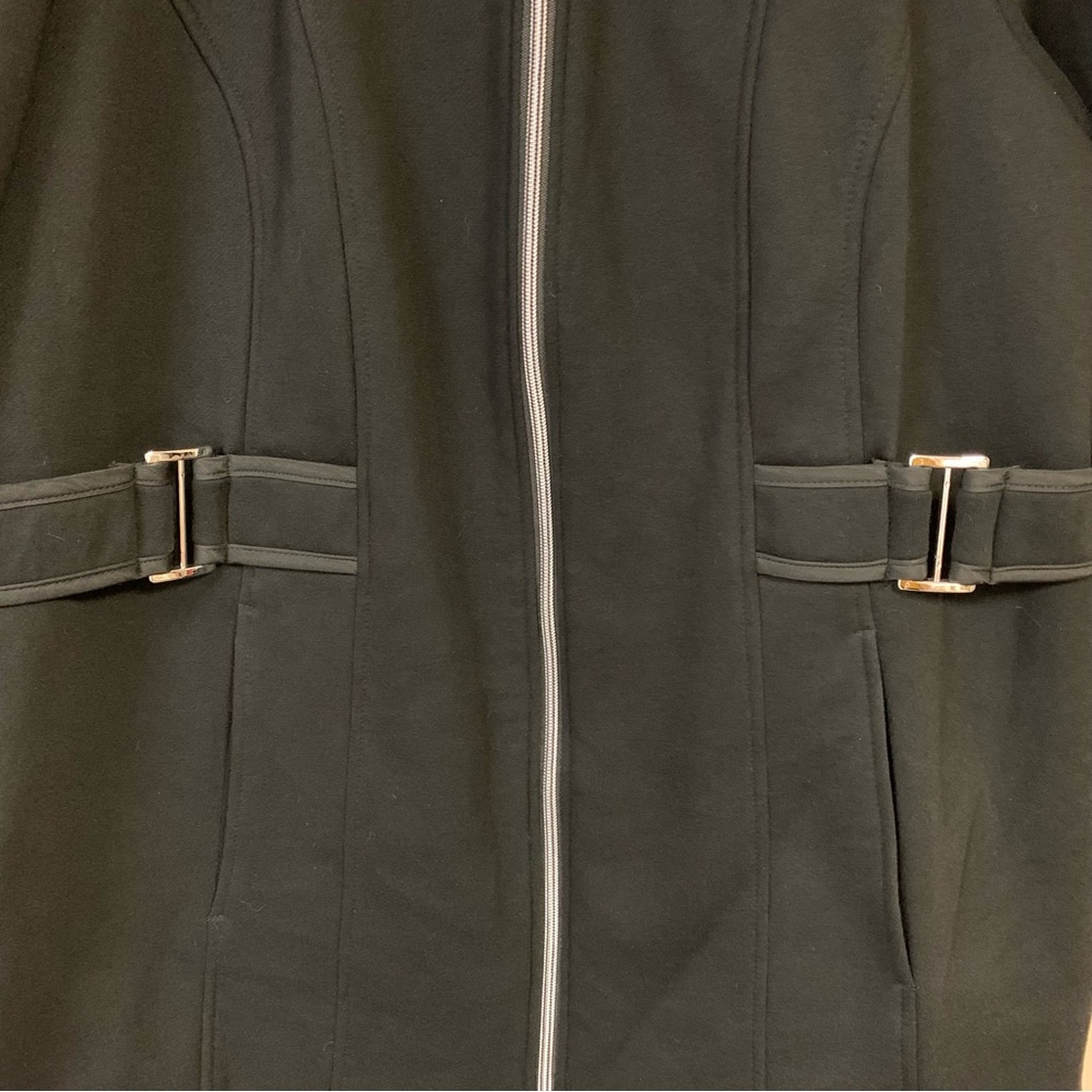 Black Coat Womens 2XL Pea Parka Jacket Soft Removable Hood Preppy Winter CLassic - Picture 5 of 10